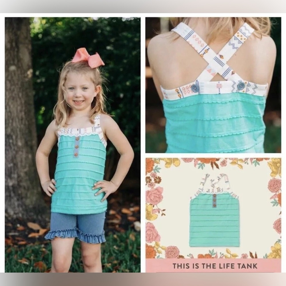 NWT Matilda Jane Girls This Is The Life Tank Size 4 Sold Out NWT